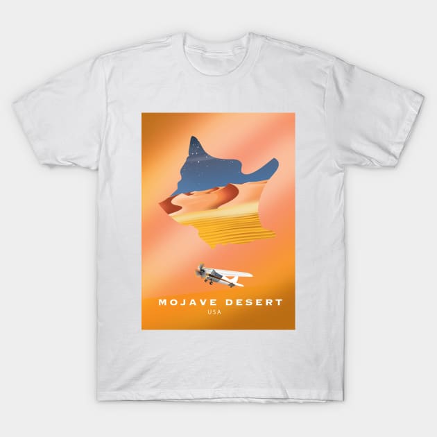 mojave desert travel poster T-Shirt by nickemporium1